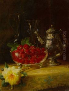 Strawberry Still Life by Frederick M. Fenety