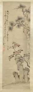 Flowers And Rocks by Gao Fenghan