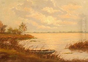 Niederrheinische Landschaft by Hermann Fenner-Behmer