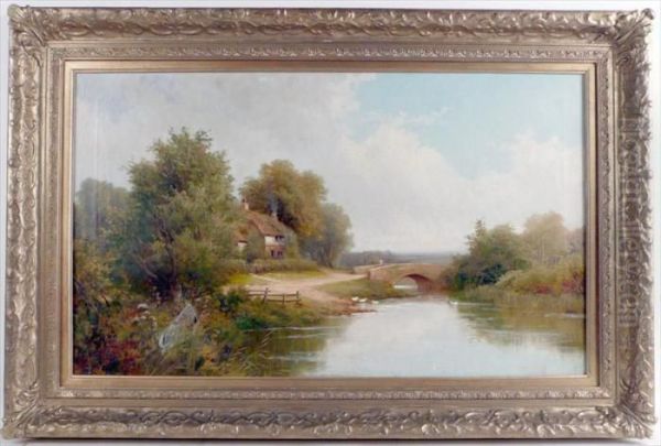 Cottage And Bridge In A Landscape - view 1