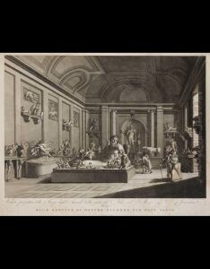 Veduta Prospettica Della Stanza Degli Animali Dalla Parte Del Nilo Nel Museo Pio Clementino by Vincenzo Feoli
