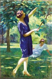 Lanyok A Parkban by Acs Ferenc