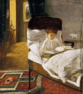 Valer In Bed by Karoly Ferenczy