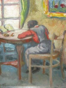 La Masa De Scris by Valer Ferenczy