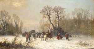 Caravans In The Snow by Edouard Ferey