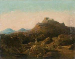 A) Paesaggio Di Montagna
 B) Teatro Di Taormina by Francesco Fergola