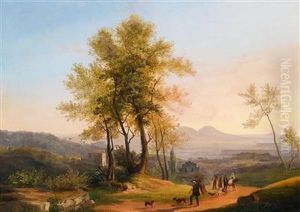 Blick Auf Den Vesuv by Salvatore Fergola