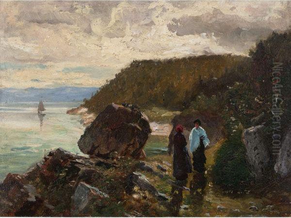 Path By The River, Murray Bay, Lower St. Lawrence, Can. - view 1