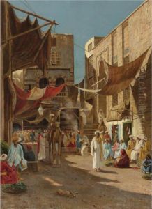 A Day In The Market by Henry Augustus Ferguson
