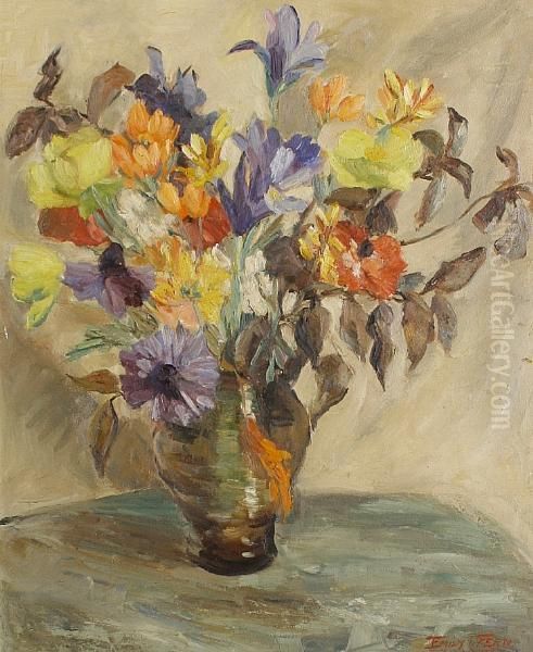 Still Life Of Flowers In A Vase - view 1