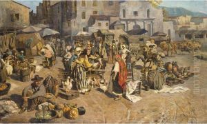 Mercado (the Market Place) by Jose Fernandez Alvarado