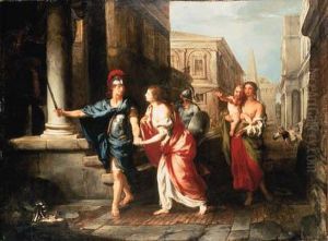 The Parting Of Hector And Andromache by Francesco Fernandi