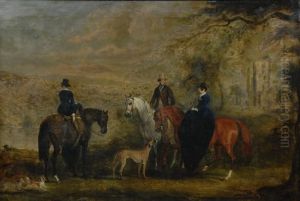 Riding Party In A Landscape by John Jnr. Ferneley