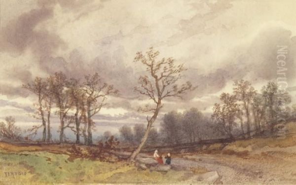 Landschaft Mit Spaziergangern & Landschaft Mit Kleinem Gewasser - view 1