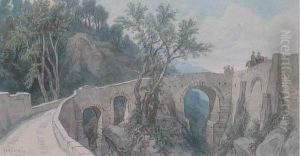 Le Passage Du Pont by Francois Fortune A. Ferogio