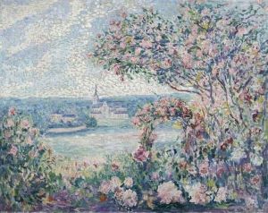La Roseraie. Um 1910. by Julien Hippolyte Feron