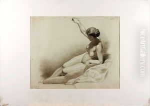 Nakenakt Signerad W Feron by William Feron