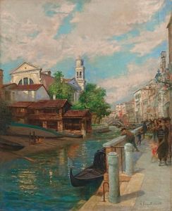 Squero Di San Trovaso A Venezia by Arnaldo Ferraguti