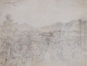 Procesion En Albano by Alejandro Ferrant Y Fischermans