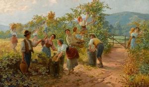 The Grape Harvest by Carlo Ferranti