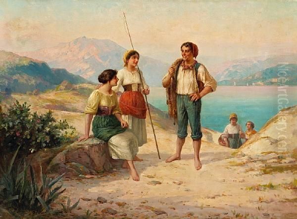 Fisherfolk On A Track - view 1