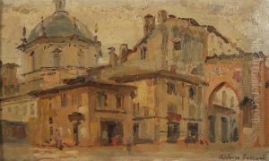 Vecchia Milano - San Lorenzo by Arturo Ferrari