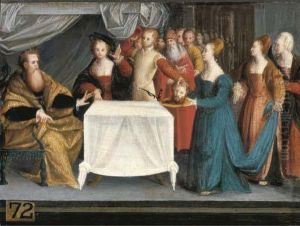 Salome With The Head Of Saint John The Baptist by Defendente Ferrari