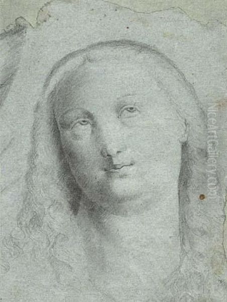 Head Of A Woman Looking Up - view 1