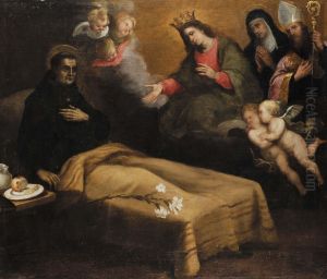 La Vergine Con Santi Appare A San Bernardo