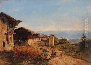Paesaggio Di Montagna by Giovanni-Battista Camuccini
