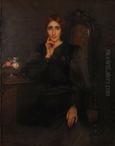 Ritratto Di Gentildonna Seduta by Giuseppe Ferrari