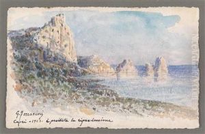 A View Of Capri And The Faraglioni by Pier Guiseppe Ferrarini