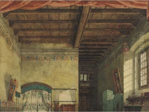 Set Design For "la Forza Del Destino" by Carlo Ferrario