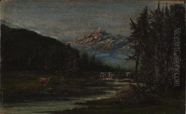 Paesaggio Montano Con Figure - view 1