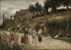 Sydfransk Pastoral Scen by Cecile Ferrere