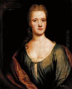Portrait Of Mary, Daughter Of John, 8th Lord Elphinstone by Benjamin Ferrers