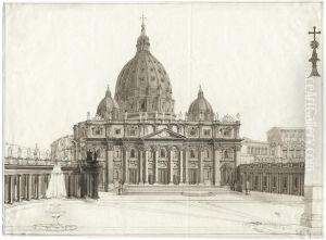 Ansicht Der Von St. Peter In Rom