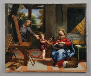 La Bottega Di San Giuseppe by Ciro Ferri