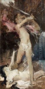 Persee Tuant Meduse by Gabriel Joseph Marie Augustin Ferrier