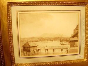 Vue De Port De Geneve by Francois Ferriere
