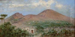 Veduta Del Vesuvio E Casa