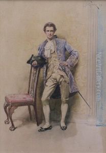 A Court Dandy by Jean-Leon Gerome