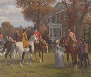 Home Of John Marshall, Richmond Virginia (before The Hunt) by Stephen James Ferris