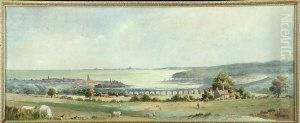 A View Of Berwick From Outlying Fields To The North by William Ferris