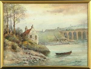A Tweedside Cottage Overlooking Berwick Railway Bridge