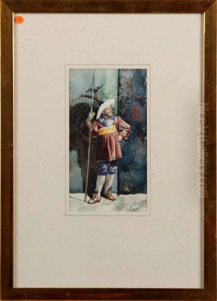 Mansfigur Med Hilebard - view 1