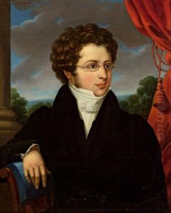 Herrenportrat by Leopold Fertbauer