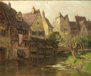 Alte Hauser In St by Theodor Feucht