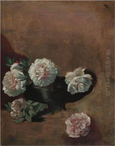 Pfingstrosen (still Life With Peonies) by Anselm Friedrich Feuerbach