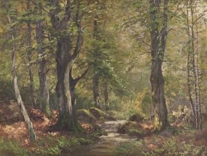 Wald In Der Eifel by Carl Fey